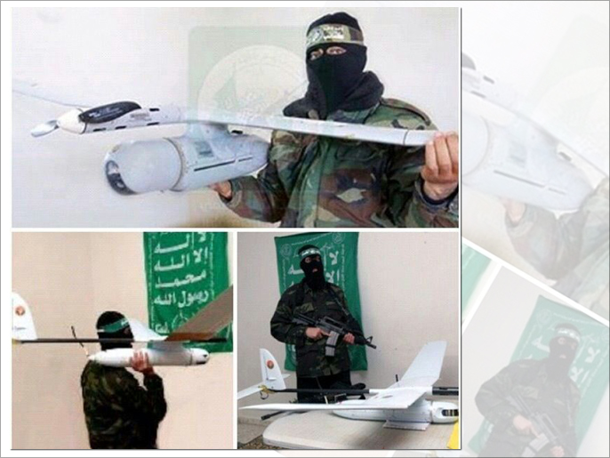 صورة نشرتها كتائب القسام على حسابها بتويتر تبين إحدى طائراتها